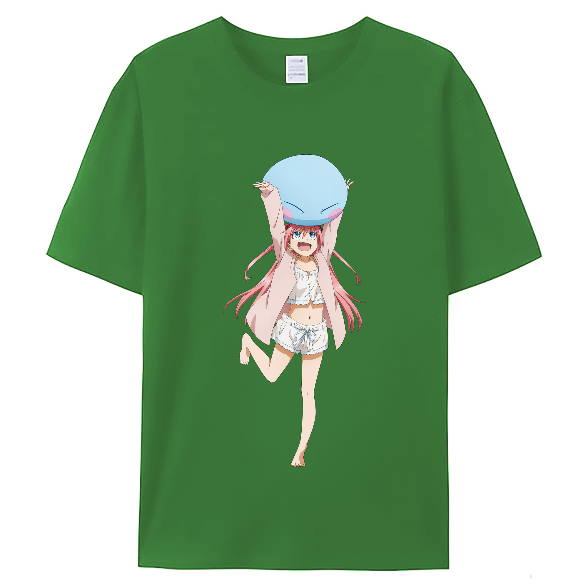 （画像用） 転スラ Regarding Reincarnated to Slime レディースカジュアルプリントTシャツ（綿100％）
